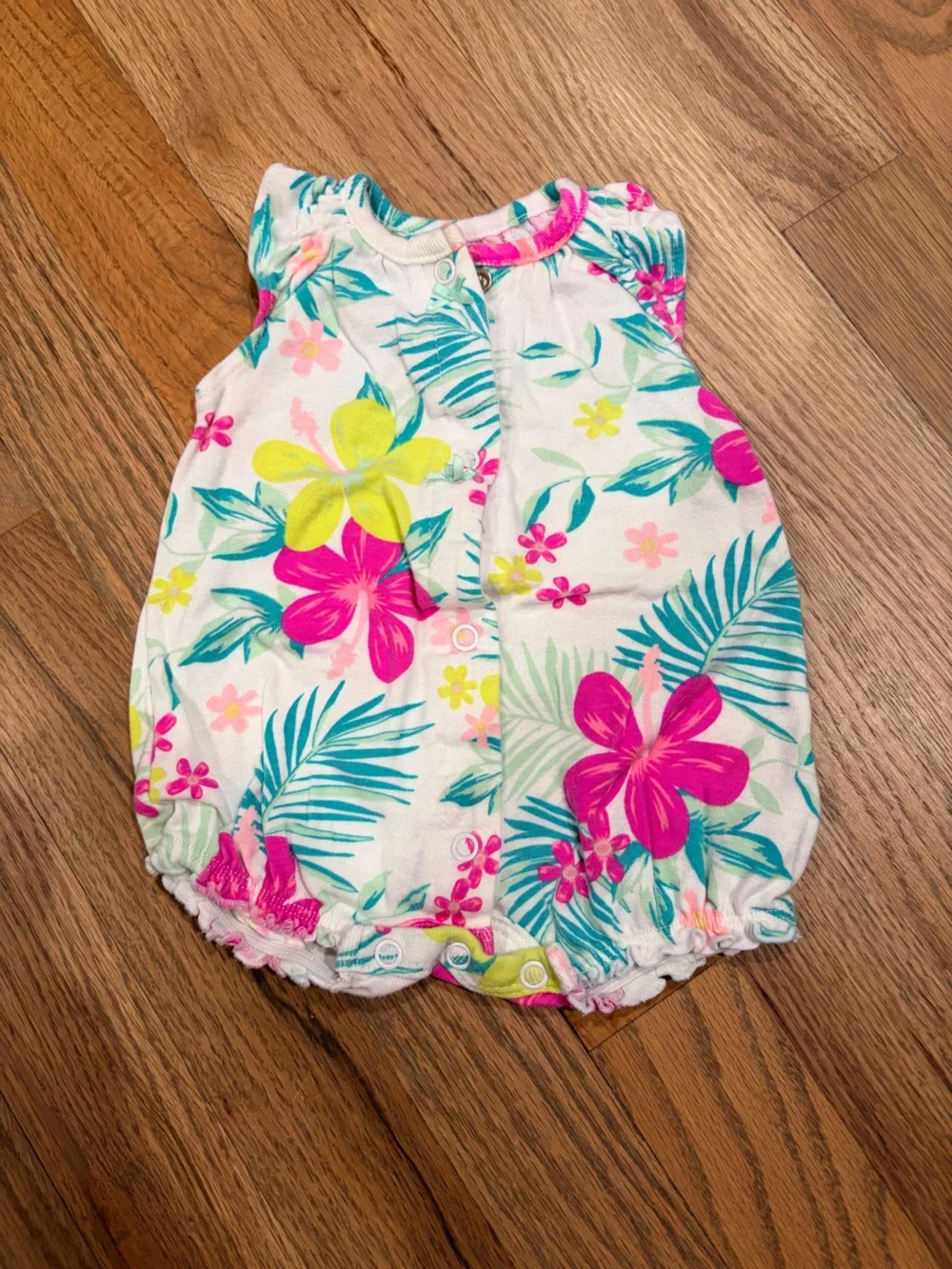 Carter’s baby girl button down floral romper